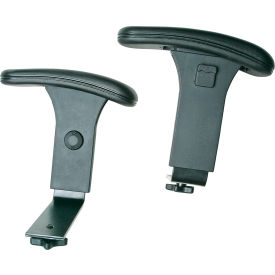 Bevco® Value-Line Adjustable Chair Arms For Lexington/V4 Series Black AV