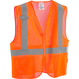 GoVets™ Class 2 Hi-Vis Safety Vest 2 Pockets Mesh Orange L/XL 636OL641