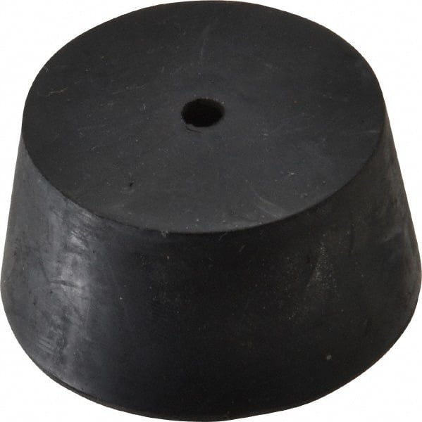 #10, 1-21/32 Small to 1-31/32 Large End Diam, Tapered Rubber Stopper with Hole MPN:ITRS-10-1H-BKN