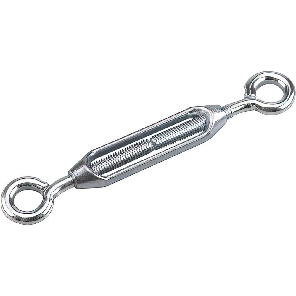 Turnbuckles, Turnbuckle Type: Eye & Eye , Working Load Limit: 192 lb , Thread Size: 3/8 in , Turn-up: 10.5in , Closed Length: 7.65in  MPN:2016XB