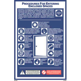 Datrex Procedures for Entering Enclosed Spaces Poster 1/Case - Lc1007G Lc1007G