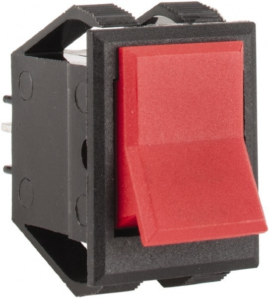 DPDT, Maintained (MA), On-On Sequence, Miniature Rocker Switch MPN:35-674