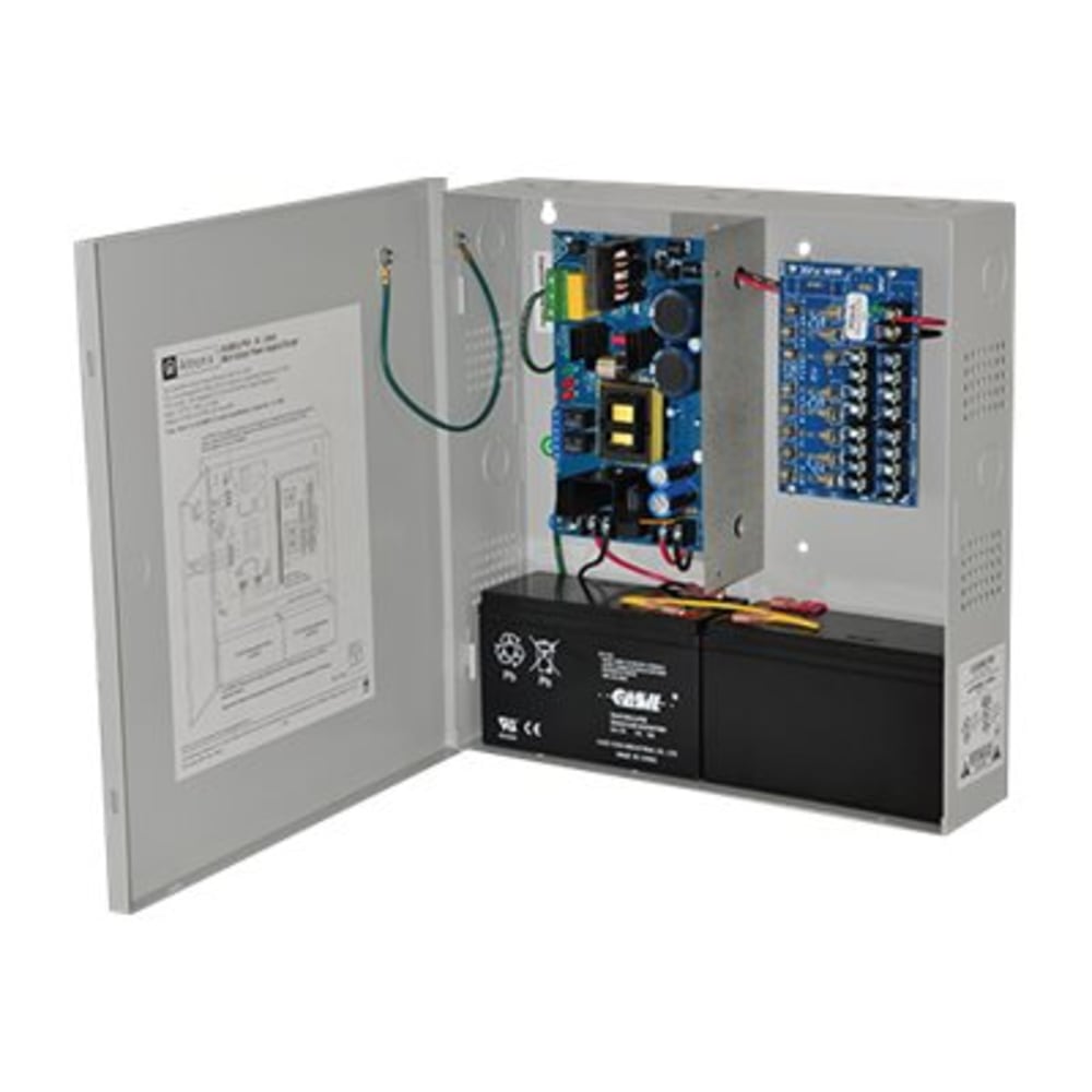 Altronix AL600ULPD8 Proprietary Power Supply - Wall Mount, Enclosure - 120 V AC Input - 12 V DC, 24 V DC Output - 8 +12V Rails MPN:AL600ULPD8