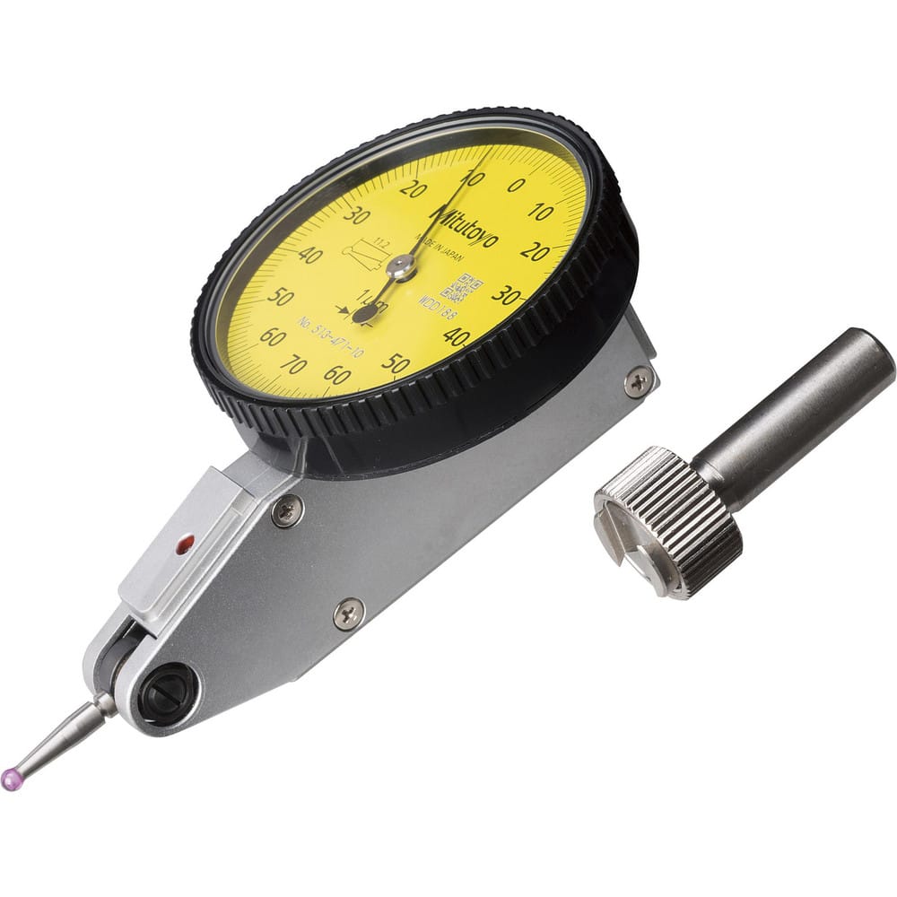 Dial Test Indicators, Minimum Measurement (mm): 0 , Maximum Measurement (mm): 0.14 , Accuracy (micro m): +/-45m , Indicator Style: Vertical  MPN:513-471-10E