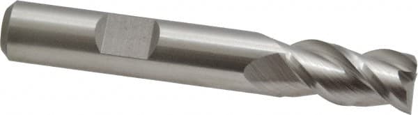 Square End Mill: 3/8'' Dia, 3/4'' LOC, 3/8'' Shank Dia, 2-1/2'' OAL, 3 Flutes, Powdered Metal MPN:C40072