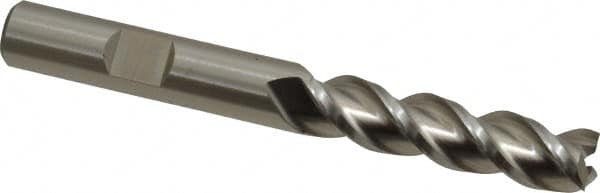 Square End Mill: 3/8'' Dia, 1-1/2'' LOC, 3/8'' Shank Dia, 3-1/4'' OAL, 3 Flutes, Powdered Metal MPN:C40074