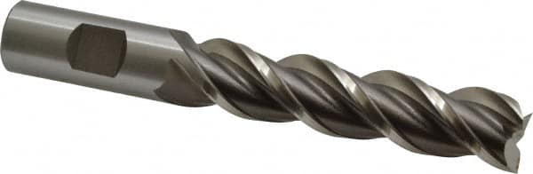 Square End Mill: 3/4'' Dia, 3'' LOC, 3/4'' Shank Dia, 5-1/4'' OAL, 3 Flutes, Powdered Metal MPN:C40350