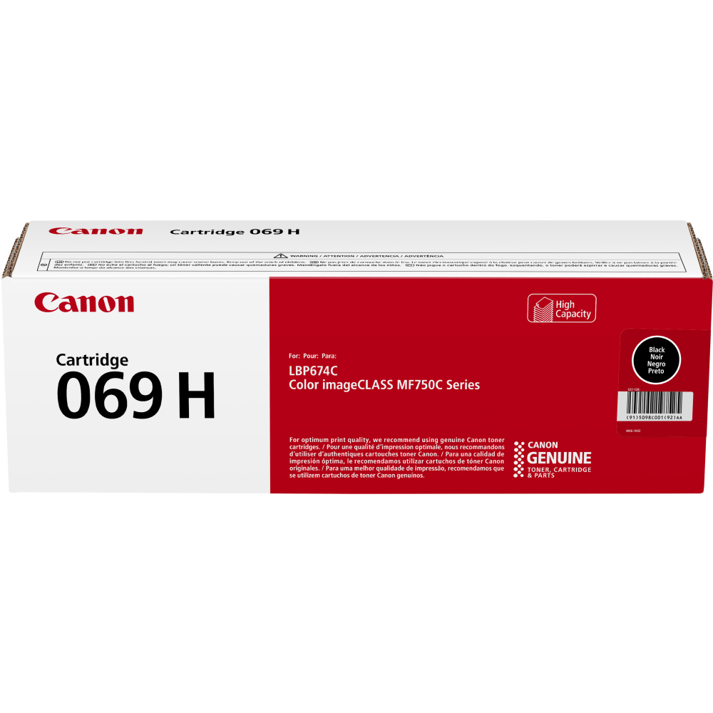 Canon 069 Black Toner Cartridge, High-Yield, 5098C001 MPN:5098C001