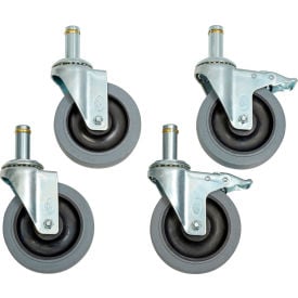 ESD Caster Set (4) Swivel (2) Brake Casters 5