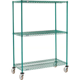 Nexel® 3 Shelf Truck Poly-Green® 60