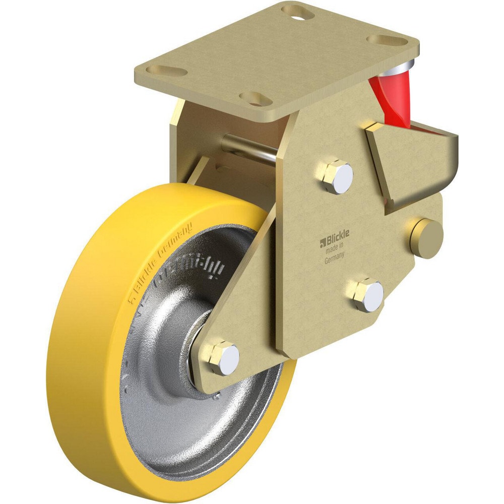 Top Plate Casters, Mount Type: Plate , Number of Wheels: 1.000 , Wheel Diameter (Inch): 5 , Wheel Material: Rubber , Wheel Width (Inch): 1-1/4  MPN:910165