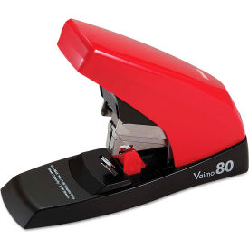 Max® Vaimo 80 Heavy-Duty Flat-Clinch Stapler 80-Sheet Capacity Red/Brown HD11UFL