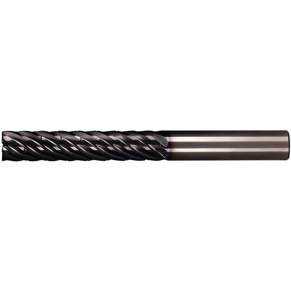 Corner Radius & Corner Chamfer End Mills, Mill Diameter (Decimal Inch): 0.3937 , Mill Diameter (mm): 10.00 , Number Of Flutes: 7 , Length of Cut (mm): 52.00  MPN:7073715