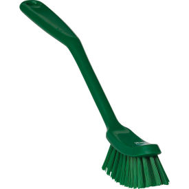 Vikan 42872 Narrow Dish Brush- Medium Green 42872