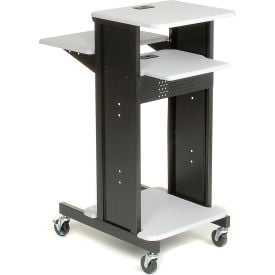 GoVets™ Projector Presentation Cart - Gray/Black 765GY250