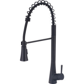 Olympia i2 K-5010-MB Single Lever Pre-Rinse Spring Pull-Down Kitchen Faucet Matte Black K-5010-MB