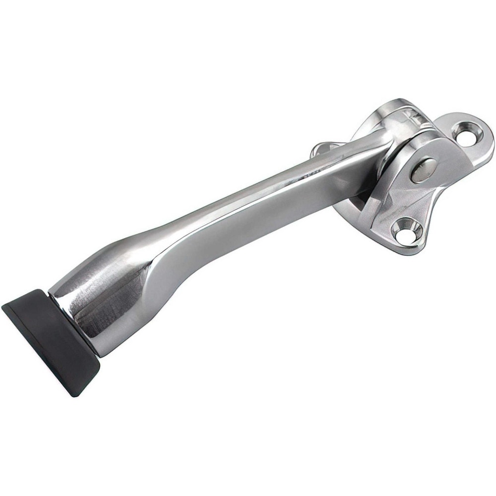 Stops, Type: Kickdown Door Stop , Finish/Coating: Brushed Chrome , Stop Material: Metal  MPN:68BCR