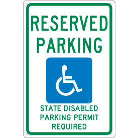 NMC TMS341G Traffic Sign Reserved Parking Washington 18