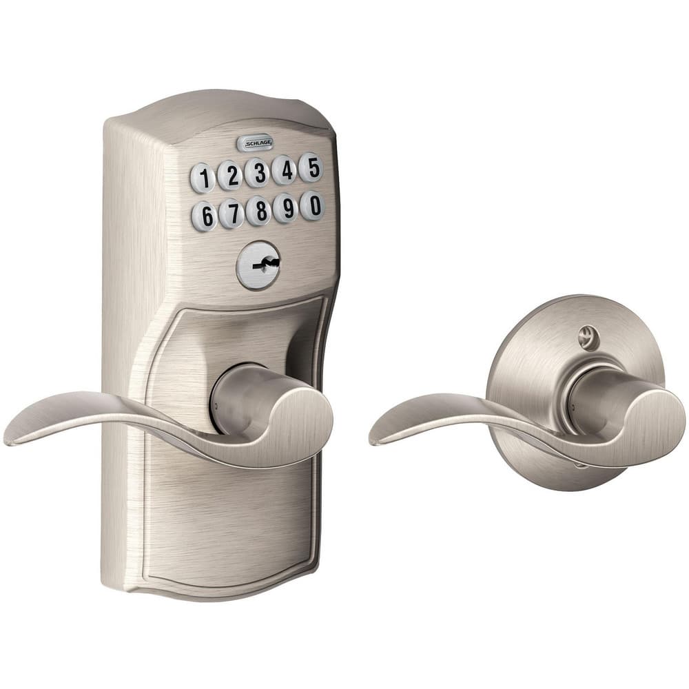 Lever Locksets, Lockset Type: Entrance , Key Type: Keyed Different , Back Set: 2-3/4 (Inch), Cylinder Type: Conventional , Material: Metal  MPN:FE575 CAM619ACC