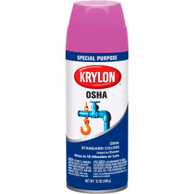 Krylon OSHA Aerosol Paint Safety Purple 12 oz. Aerosol Can - KO1929777 - Pkg Qty 6 K01929777