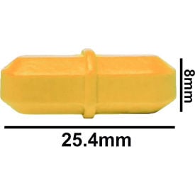 Bel-Art Spinbar Teflon Octagon Magnetic Stirring Bar 25.4 x 8mm Yellow 371090011