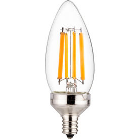 Sunlite® B11 LED Chandelier Light Bulb Candelabra Base 8.8W 800 Lumens 3000K Warm White 81337-SU