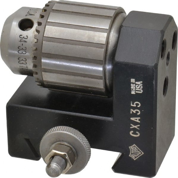 Lathe Tool Post Holder: Series CXA, Number 35, Dovetail Drill Chuck Holder MPN:CXA35