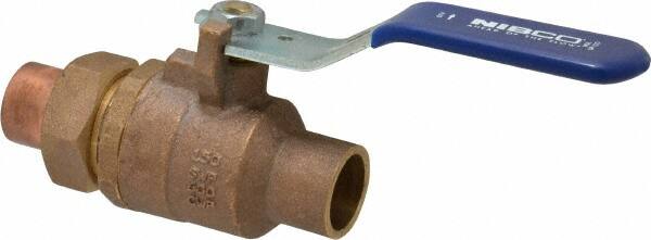 Single Union Ends Manual Ball Valve: 3/4