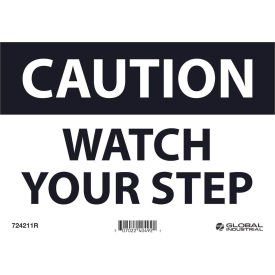 GoVets™ Caution Watch Your Step 7x10 Rigid Plastic 211R724