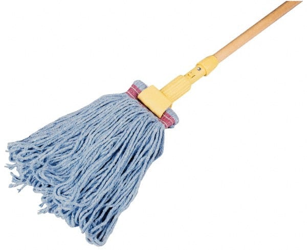 Wet Mop Loop: Clamp Jaw, Large, Blue Mop, Blended Fiber MPN:FGE23800BL00