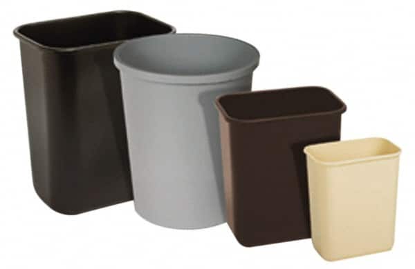 14 Qt Rectangle Gray Trash Can MPN:1358GY