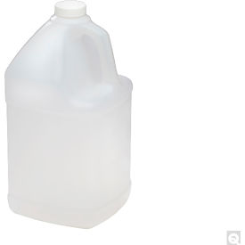 Qorpak® 128oz Natural HDPE Handled Square Jug with 38-400 Neck Finish Jug Only 4PK PLA-03230