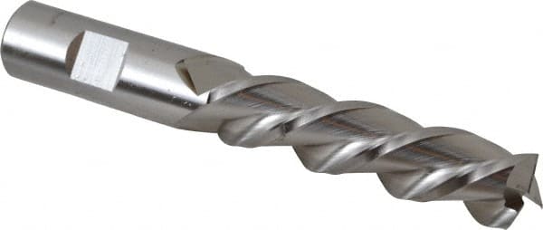 Square End Mill: 3/4'' Dia, 3'' LOC, 3/4'' Shank Dia, 5-1/4'' OAL, 3 Flutes, Powdered Metal MPN:C40305