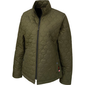 Tough Duck Women's Insulated Quilted Jacket S Olive WJ291-OLIVE-S