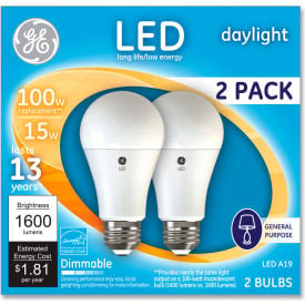 100W Led Bulbs 15 W A19 Daylight 2/Pack 93127672