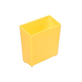 GoVets™ Little Bin For Plastic Bins - 4 x 2 x 4 Yellow - Pkg Qty 50 115550