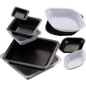 MTC™ Bio Square Shape Weigh Boat 45 x 45 mm 20 ml Polystyrene Black 500 Pack B6001B