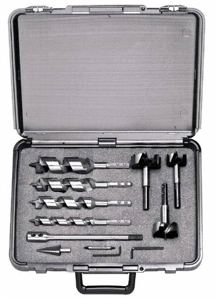 Drill Bit Set: 9 Pc, Carbon Steel MPN:757DLX