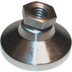 Standard Metric Leveling Mount - Steel - M8 x 1.25 Thread - 26mm Dia. x 18mm H - 450 Kg Capacity LM-201