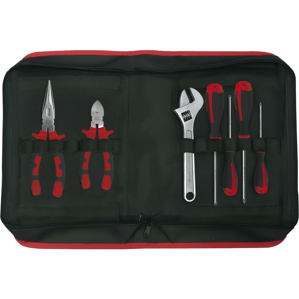 Combination Hand Tool Sets, Set Type: Non-Magnetic Set , Number Of Pieces: 7 , Measurement Type: Inch & Metric , Container Type: Canvas Pouch  MPN:74392