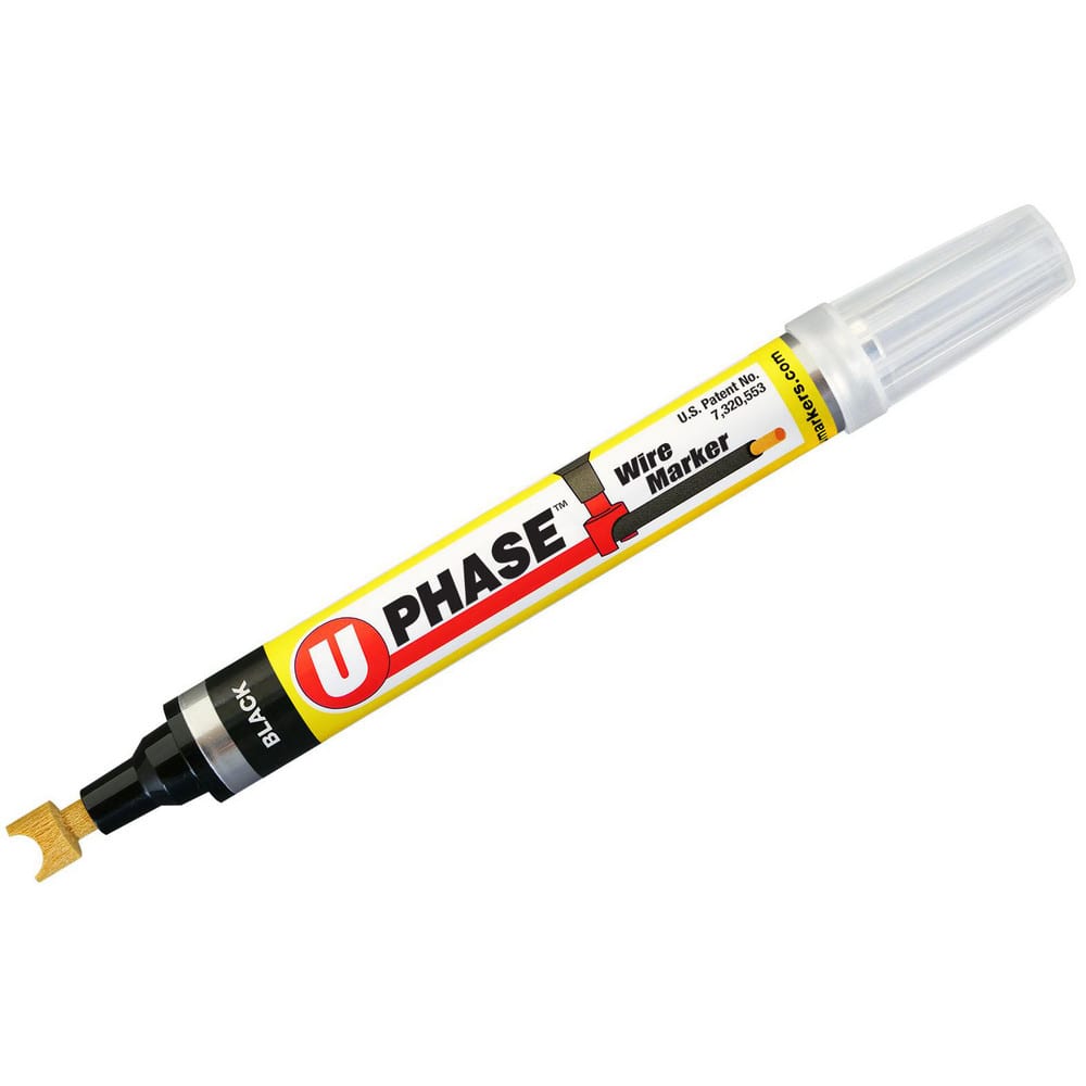 Markers & Paintsticks, Marker Type: Liquid Paint Marker, Tip Shape: Curved, Color: Black, Ink Type: Xylene-free, Alcohol Base, Fade Resistant, Water Resistant MPN:10701PPM