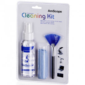 AmScope CK-I 3 in 1 Professional Cleaning Kit For Microscopes Cameras Laptops LCD Screens CK-I