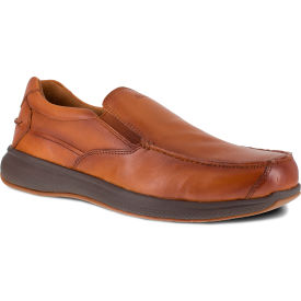 Florsheim Slip-On Boat Shoe Breathable Knit textile & Leather Cognac 12EEE FS2325-EEE-12.0