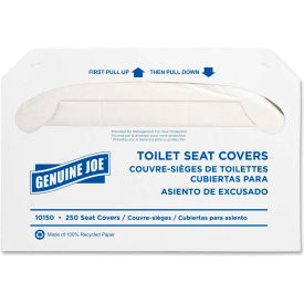 Genuine Joe Toilet Seat Covers - White 250/Pk GJO10150 GJO10150