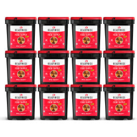 ReadyWise 40-70720 Gourmet Freeze Dried Meat Buckets 12 Buckets 720 Servings 40-70720