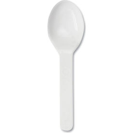 World Centric® Mediumweight Tasting Spoons PLA Compostable White 3000/Carton SP-CS-3