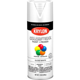 Krylon® Colormaxx™ Paint & Primer 12 oz. Gloss White - Pkg Qty 6 K05545007