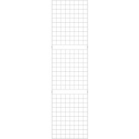 2' x 8' - Portable Wire Grid Wall Panel - Semi-Gloss White - Pkg Qty 3 W2X8