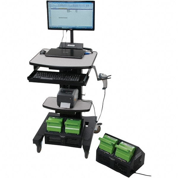 200 Lb Capacity, 3 Shelf, 2 Tray Mobile Workstation MPN:NB300PSNU