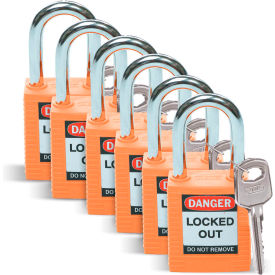 Brady® 51347 Lockout Padlock Keyed Differently 1-1/2